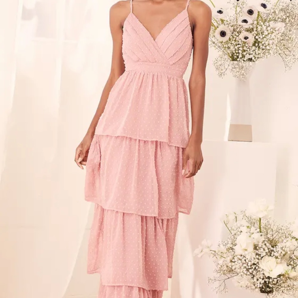 Wedding Guest/Bridesmaid Tiered Maxi Dress